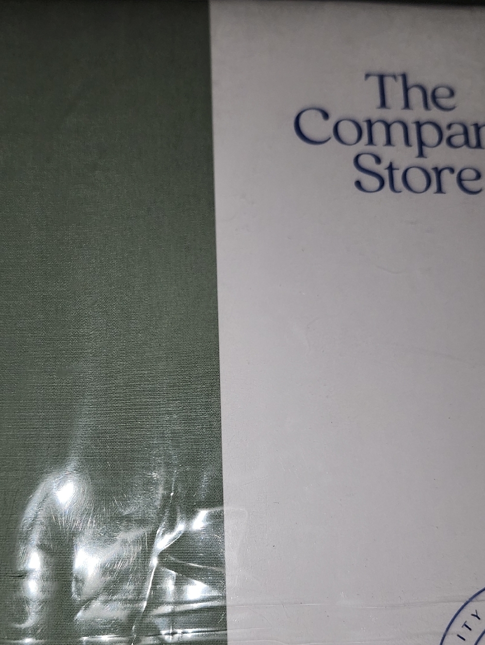 New The Company Store Cotton Classic Cool Cotton Percale Sham Thyme Standard - Picture 5 of 5